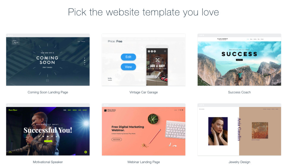 Wix templates