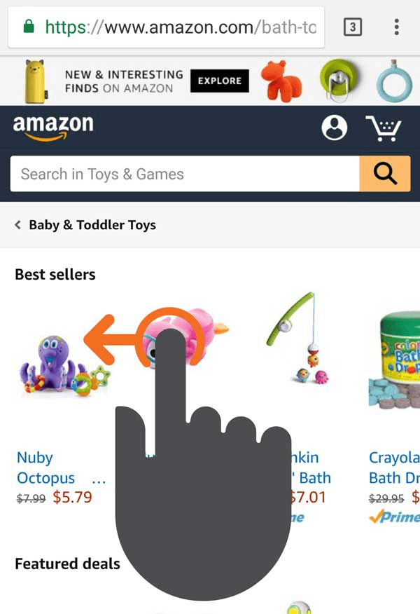 Amazon Mobile Swipe