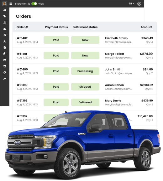 Automotive Order Management and Shipping