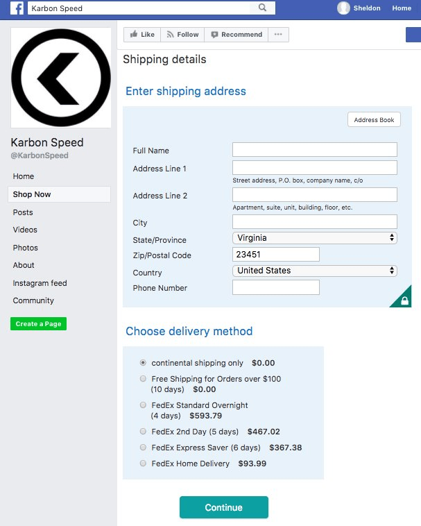 Shipping details