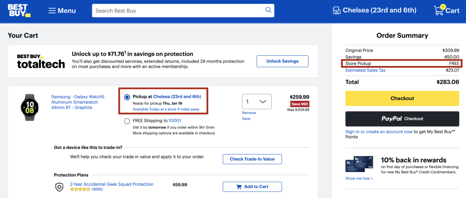 Best Buy Pickup Options