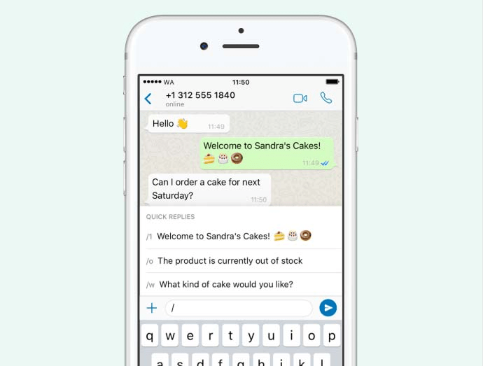 WhatsApp Quick Replies